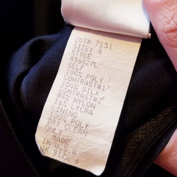 Vintage Silk Layered Black Tadashi Sleeveless Prom Evening Gown - Picture 16 of 16